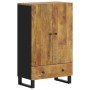 Aparador con cajón hierro y madera maciza mango 60x33x100 cm de vidaXL, Aparadores - Ref: Foro24-352936, Precio: 185,26 €, De...