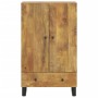 Aparador con cajón hierro y madera maciza mango 60x33x100 cm de vidaXL, Aparadores - Ref: Foro24-352936, Precio: 185,26 €, De...