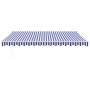 Toldo retráctil aluminio y tela azul y blanco 4,5x3 m de vidaXL, Toldos - Ref: Foro24-3154424, Precio: 367,99 €, Descuento: %