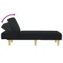 Black fabric divan sofa by vidaXL, Daybeds - Ref: Foro24-352824, Price: 147,85 €, Discount: %