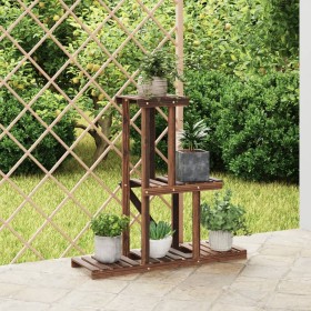 Solid fir wood flower stand 81x25x75.5 cm by vidaXL, Pot stands - Ref: Foro24-362871, Price: 33,99 €, Discount: %