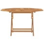 Mesa de jardín plegable madera maciza de teca 110x110x75 cm de vidaXL, Mesas de jardín - Ref: Foro24-362617, Precio: 153,67 €...