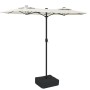 Sand white double parasol 316x240 cm by vidaXL, Umbrellas - Ref: Foro24-362961, Price: 135,46 €, Discount: %