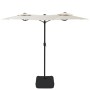 Sand white double parasol 316x240 cm by vidaXL, Umbrellas - Ref: Foro24-362961, Price: 135,46 €, Discount: %