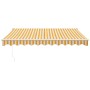 Retractable aluminum and white and yellow fabric awning 3x2.5 m by vidaXL, Awnings - Ref: Foro24-3154431, Price: 273,85 €, Di...