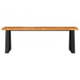 Bench with live edge solid acacia wood 140 cm by vidaXL, Benches for halls and storage - Ref: Foro24-353294, Price: 151,94 €,...