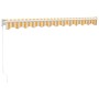 Toldo retráctil aluminio y tela blanco y amarillo 3x2,5 m de vidaXL, Toldos - Ref: Foro24-3154431, Precio: 273,97 €, Descuent...