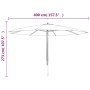 Garden umbrella with taupe gray wooden pole 400x273 cm by vidaXL, Umbrellas - Ref: Foro24-363178, Price: 131,99 €, Discount: %