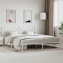 Estructura de cama con cabecero metal blanca 200x200 cm de vidaXL, Camas y somieres - Ref: Foro24-353593, Precio: 132,31 €, D...