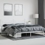 Estructura de cama con cabecero metal blanca 200x200 cm de vidaXL, Camas y somieres - Ref: Foro24-353593, Precio: 132,31 €, D...