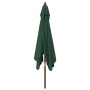 Garden umbrella with green wooden pole 300x300x273 cm by vidaXL, Umbrellas - Ref: Foro24-363192, Price: 79,42 €, Discount: %