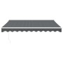 Retractable aluminum awning and anthracite gray fabric 3x2.5 m by vidaXL, Awnings - Ref: Foro24-3154436, Price: 273,21 €, Dis...