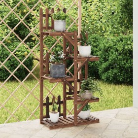 Solid fir wood flower stand 60x25x130 cm by vidaXL, Pot stands - Ref: Foro24-362873, Price: 54,20 €, Discount: %