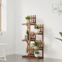 Solid fir wood flower stand 60x25x130 cm by vidaXL, Pot stands - Ref: Foro24-362873, Price: 59,70 €, Discount: %