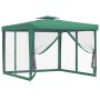 Gazebo with double roof made of green fabric 3x3x2.68 m by vidaXL, Tents and gazebos - Ref: Foro24-362626, Price: 122,99 €, D...