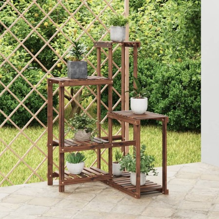 Solid fir wood flower stand 62.5x61.5x101.5 cm by vidaXL, Pot stands - Ref: Foro24-362883, Price: 77,94 €, Discount: %