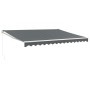 Toldo retráctil aluminio y tela gris antracita 4,5x3 m de vidaXL, Toldos - Ref: Foro24-3154439, Precio: 367,01 €, Descuento: %