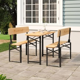 Folding bar table and benches 3 pieces solid fir wood by vidaXL, Garden sets - Ref: Foro24-363112, Price: 271,79 €, Discount: %