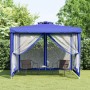 Gazebo with double blue fabric roof 3x3x2.68 m by vidaXL, Tents and gazebos - Ref: Foro24-362627, Price: 102,33 €, Discount: %