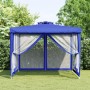 Gazebo with double blue fabric roof 3x3x2.68 m by vidaXL, Tents and gazebos - Ref: Foro24-362627, Price: 102,33 €, Discount: %