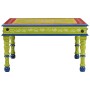 Mesa de centro madera maciza de mango verde pintada a mano de vidaXL, Mesas de centro - Ref: Foro24-353764, Precio: 55,28 €, ...