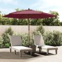 Garden umbrella with burgundy red wooden pole 299x240 cm by vidaXL, Umbrellas - Ref: Foro24-363171, Price: 72,71 €, Discount: %