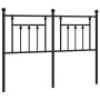 Black metal headboard 135 cm by vidaXL, Headboards and footboards - Ref: Foro24-353569, Price: 45,57 €, Discount: %