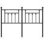 Black metal headboard 135 cm by vidaXL, Headboards and footboards - Ref: Foro24-353569, Price: 45,57 €, Discount: %