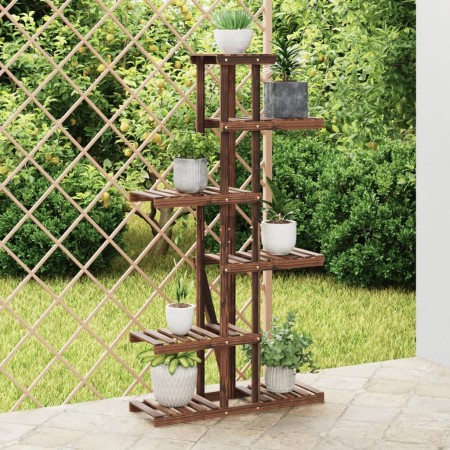 Solid fir wood flower stand 75x25x140.5 cm by vidaXL, Pot stands - Ref: Foro24-362865, Price: 52,70 €, Discount: %