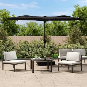 Doppelschirm schwarz 316x240 cm von vidaXL, Sonnenschirme - Ref: Foro24-362967, Preis: 135,87 €, Rabatt: %