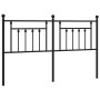 Black metal headboard 160 cm by vidaXL, Headboards and footboards - Ref: Foro24-353572, Price: 57,99 €, Discount: %