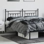 Black metal headboard 160 cm by vidaXL, Headboards and footboards - Ref: Foro24-353572, Price: 57,99 €, Discount: %