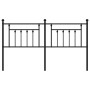 Black metal headboard 160 cm by vidaXL, Headboards and footboards - Ref: Foro24-353572, Price: 57,99 €, Discount: %