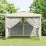 Gazebo with double cream fabric roof 3x3x2.68 m by vidaXL, Tents and gazebos - Ref: Foro24-362628, Price: 113,98 €, Discount: %