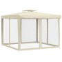 Cenador con doble techo tela crema 3x3x2,68 m de vidaXL, Carpas y cenadores - Ref: Foro24-362628, Precio: 113,98 €, Descuento: %