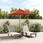 Garden umbrella with terracotta wooden pole 198x198x231cm by vidaXL, Umbrellas - Ref: Foro24-363188, Price: 54,46 €, Discount: %