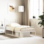 Estructura de cama de metal con cabecero blanco 90x200 cm de vidaXL, Camas y somieres - Ref: Foro24-353579, Precio: 74,04 €, ...