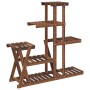 Solid fir wood flower stand 95x25x96 cm by vidaXL, Pot stands - Ref: Foro24-362879, Price: 61,99 €, Discount: %