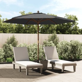 Gartenschirm mit anthrazitgrauem Holzmast 299x240 cm von vidaXL, Sonnenschirme - Ref: Foro24-363169, Preis: 68,99 €, Rabatt: %