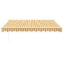 Toldo retráctil aluminio y tela amarillo y blanco 3,5x2,5 m de vidaXL, Toldos - Ref: Foro24-3154432, Precio: 221,73 €, Descue...