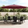 Garden umbrella with burgundy red wooden pole 400x273 cm by vidaXL, Umbrellas - Ref: Foro24-363179, Price: 126,00 €, Discount: %