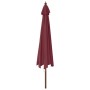 Garden umbrella with burgundy red wooden pole 400x273 cm by vidaXL, Umbrellas - Ref: Foro24-363179, Price: 126,00 €, Discount: %