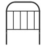 Black metal headboard 75 cm by vidaXL, Headboards and footboards - Ref: Foro24-353661, Price: 23,90 €, Discount: %