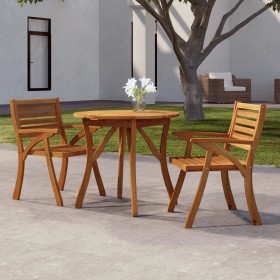 Solid acacia wood garden table Ø85 cm by vidaXL, Garden tables - Ref: Foro24-363302, Price: 130,99 €, Discount: %