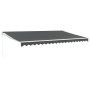 Toldo retráctil aluminio y tela gris antracita 5x3 m de vidaXL, Toldos - Ref: Foro24-3154440, Precio: 408,29 €, Descuento: %