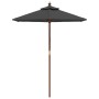 Garden umbrella with anthracite gray wooden pole 196x231 cm by vidaXL, Umbrellas - Ref: Foro24-363161, Price: 49,51 €, Discou...