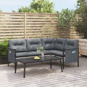 Anthrazitgraues 2-teiliges Gartenmöbelset aus Stahl von vidaXL, Gartensets - Ref: Foro24-362810, Preis: 265,38 €, Rabatt: %