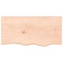 Untreated solid oak wood wall shelf 80x40x2 cm by vidaXL, Shelves and shelves - Ref: Foro24-363545, Price: 51,73 €, Discount: %