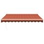 Toldo retráctil aluminio y tela naranja y marrón 3,5x2,5 m de vidaXL, Toldos - Ref: Foro24-3154442, Precio: 231,93 €, Descuen...