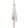 Sand-colored wooden pole garden umbrella 300x300x273 cm by vidaXL, Umbrellas - Ref: Foro24-363191, Price: 79,42 €, Discount: %